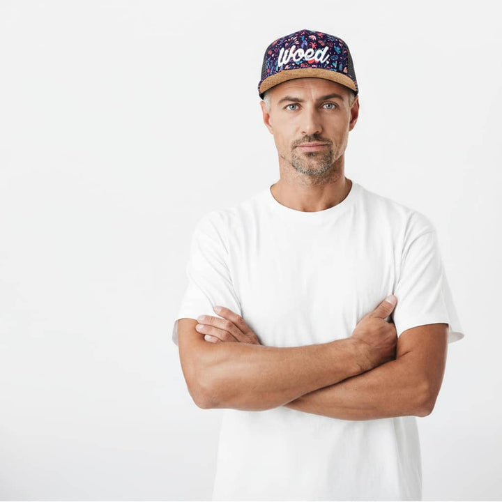 WOED floral trucker cap med broderet logo