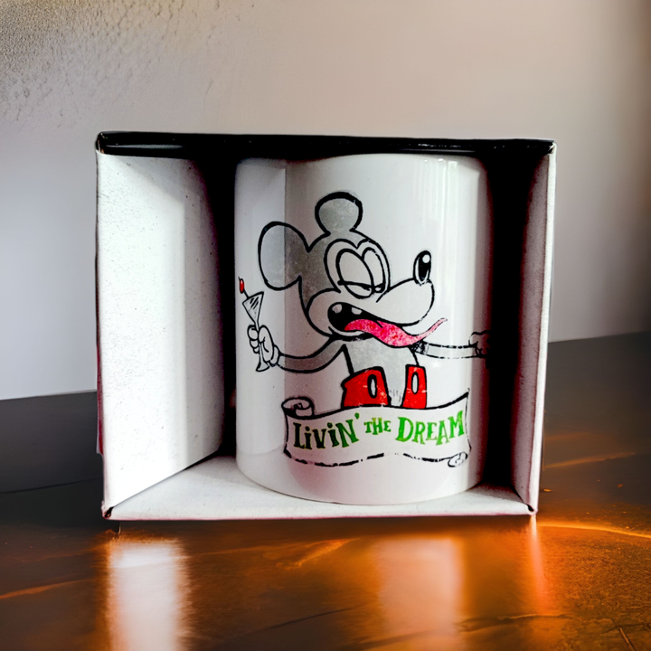 Banksy Ceramic Mug 325ml - Mickey Living the Dream