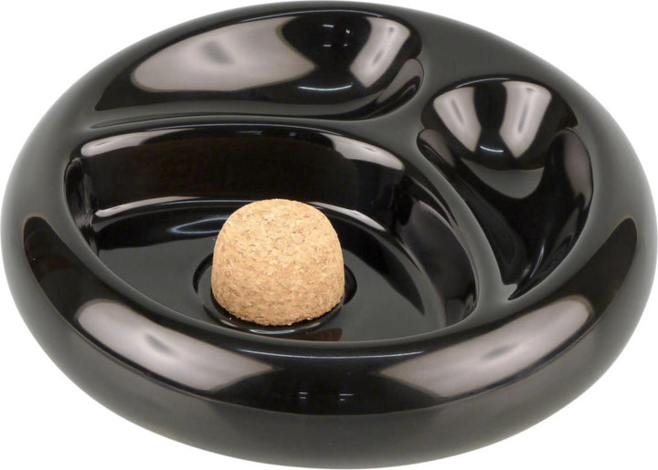 Pibe Askebæger til 2 Piber Blank Sort Keramik