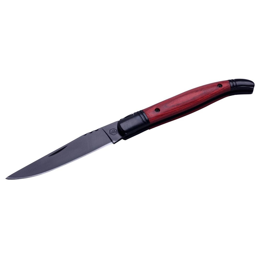 Laguiole Rosewood Pocket Knife With Black Leaf