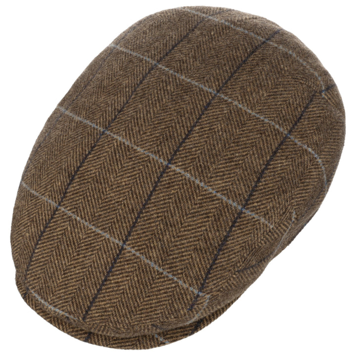 Stetson Kent Wool EL Driver Cap Sixpence med Øreflapper - Camel