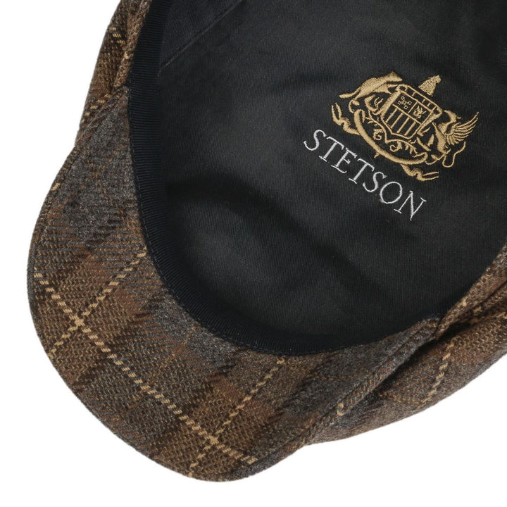 Stetson Driver Cap Glen Check Wool Cashmere