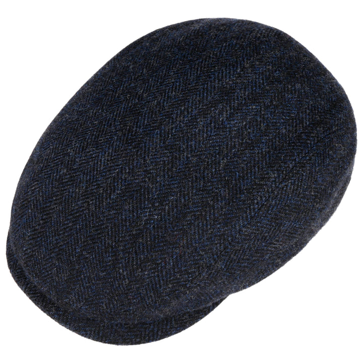 Stetson Driver Cap Wool Herringbone Dark Navy - XXL