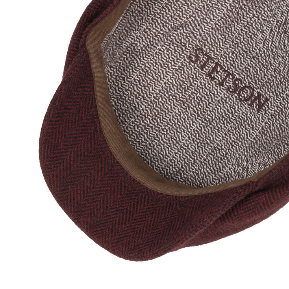 Stetson Driver Cap Ull Fiskben Röd Grå