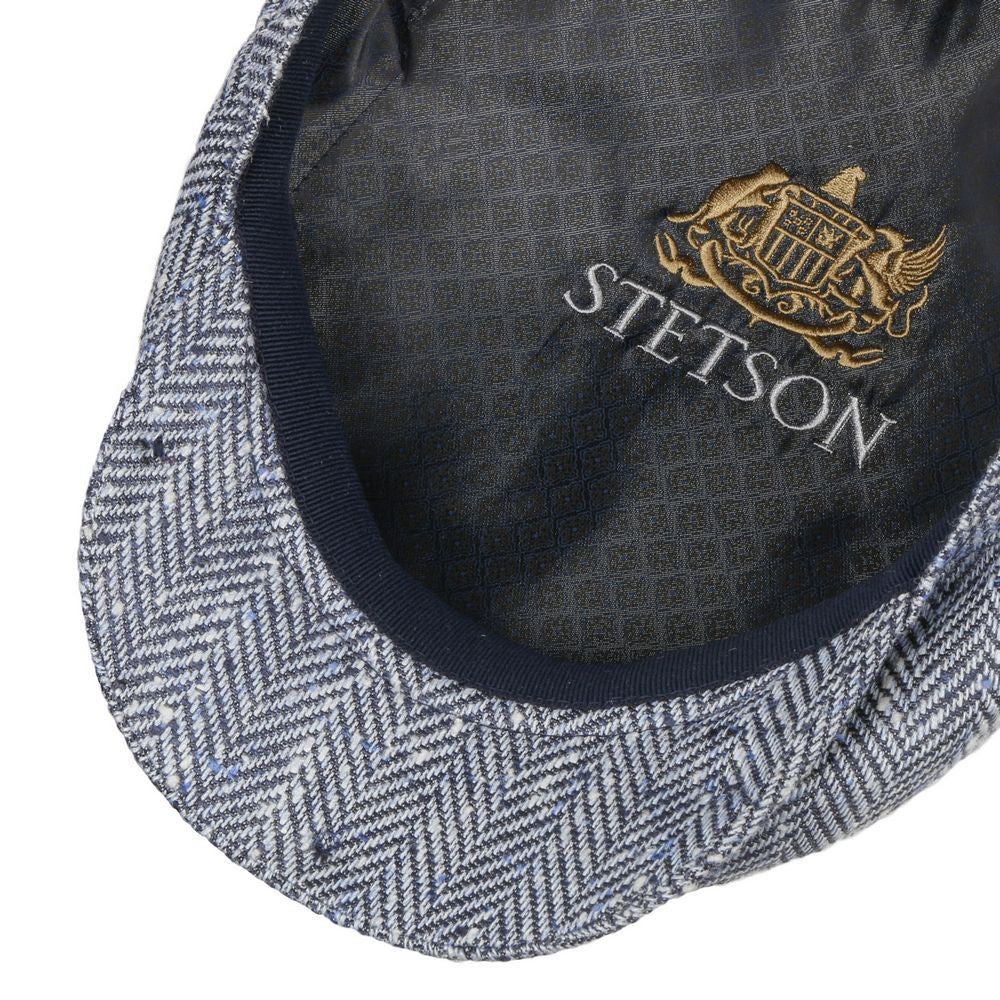 Stetson Driver Cap Siden / Ull - Djärv blå fiskben