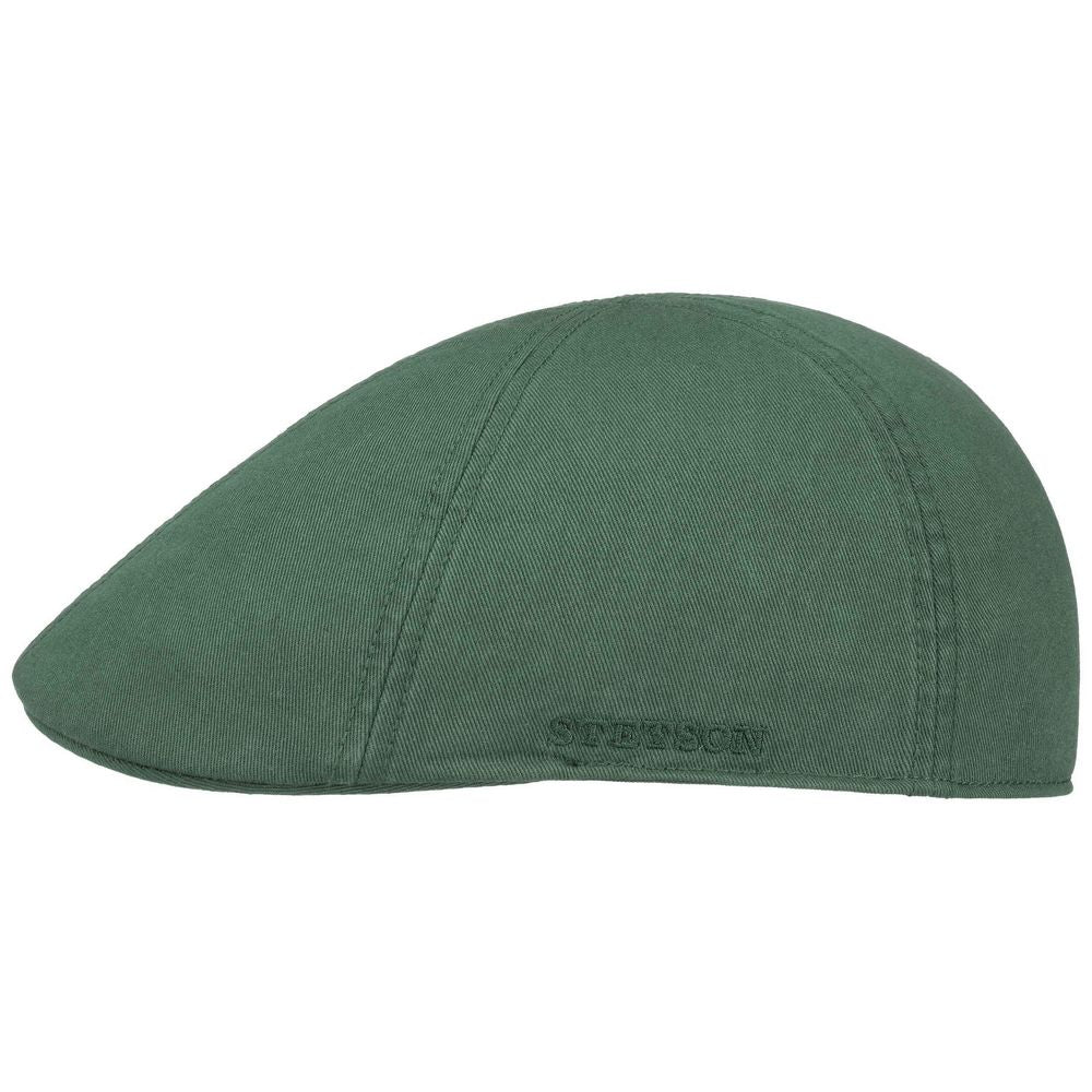Stetson Texas Flat Cap Cotton - Grøn Duck Cap - Flat Cap fra Stetson hos The Prince Webshop
