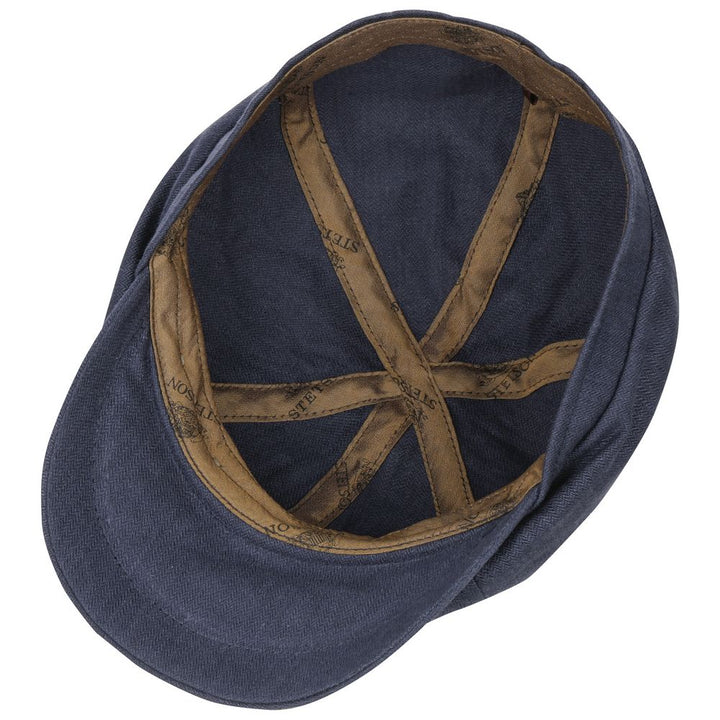 Stetson 6 -Panel Cap Linen - Blue Herring Bone