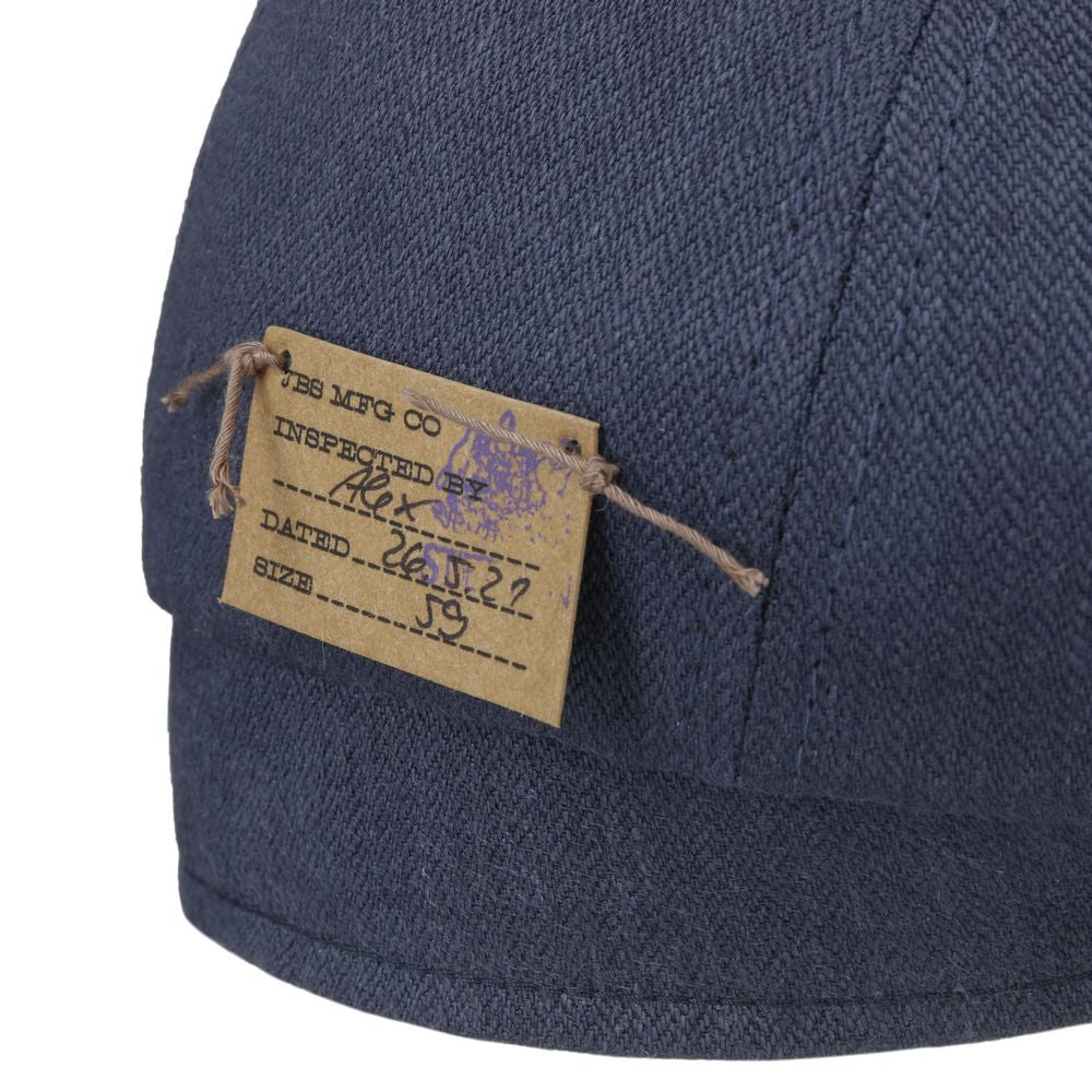 Stetson 6 -Panel Cap Linen - Blue Herring Bone