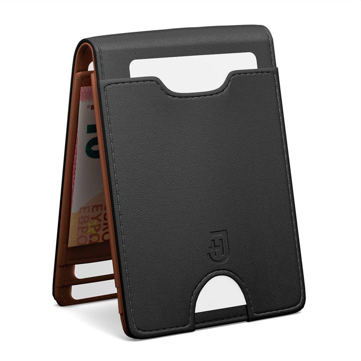 Smart wallet in slim leather for men