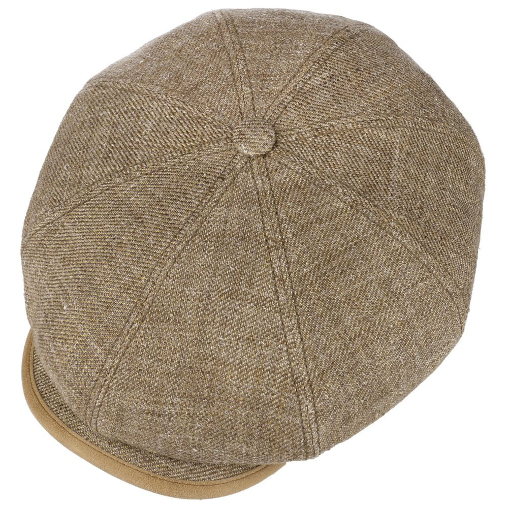 Stetson 8-panel Peaky Blinders Style Cap Brown Linne