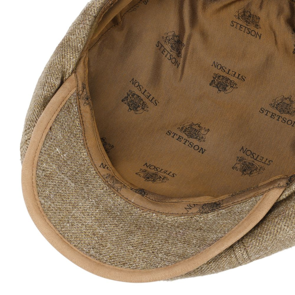 Stetson 8-panel Peaky Blinders Style Cap Brown Linne