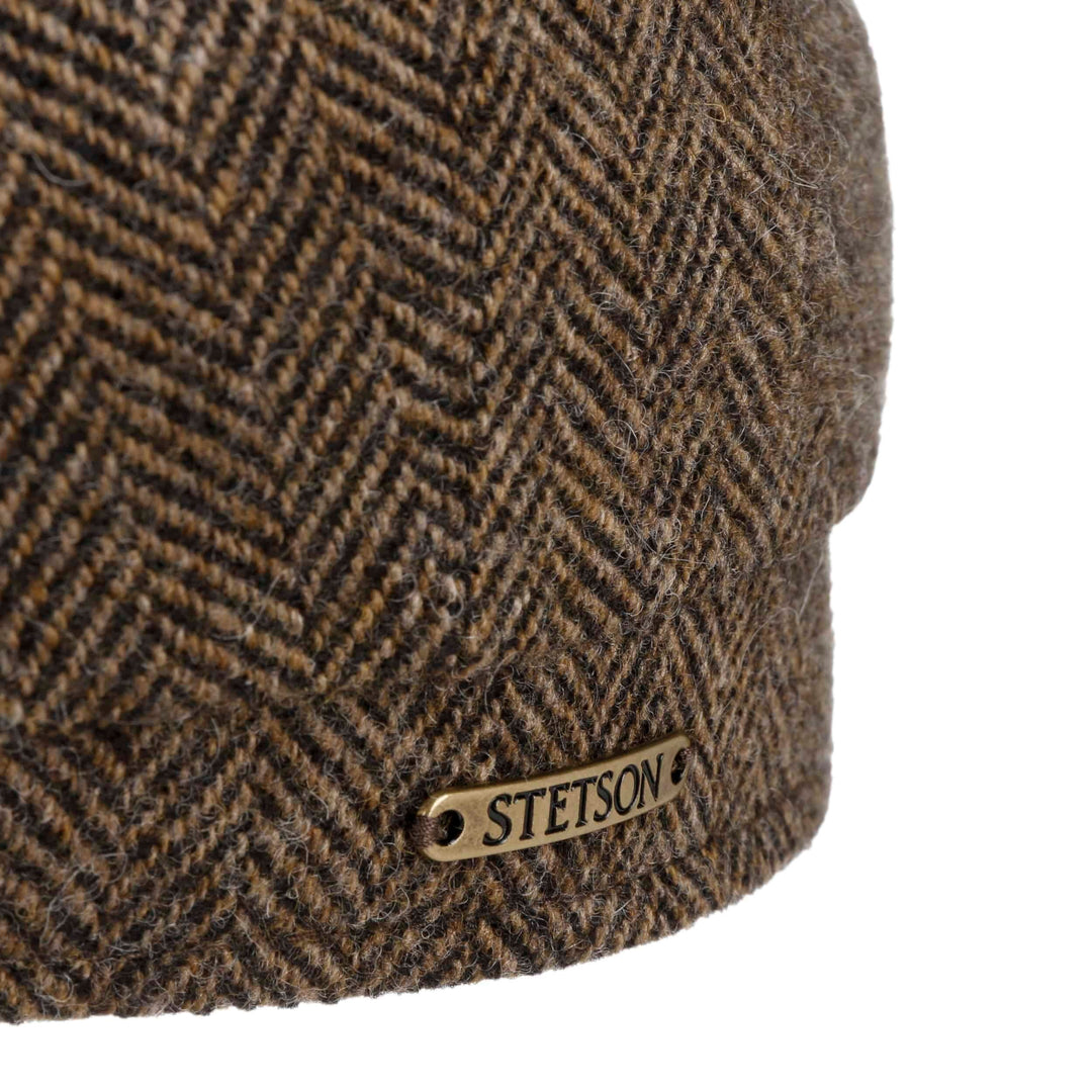 Stetson Hatteras Brun Sildeben Uld Flat Cap