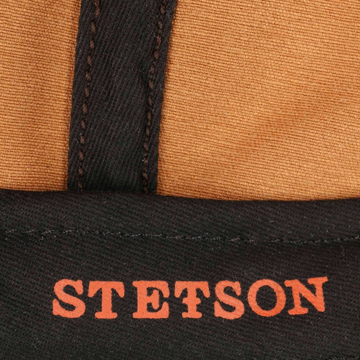 Stetson Hatteras CO/PES Flat Cap Brunt Oilskin Look