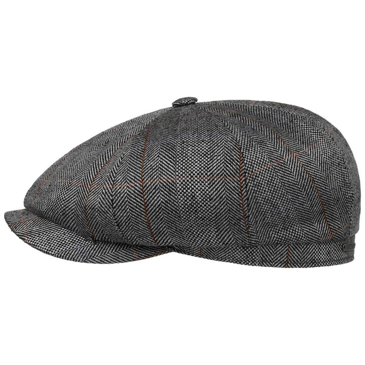 Stetson Hatteras Silk - Black Herringbone