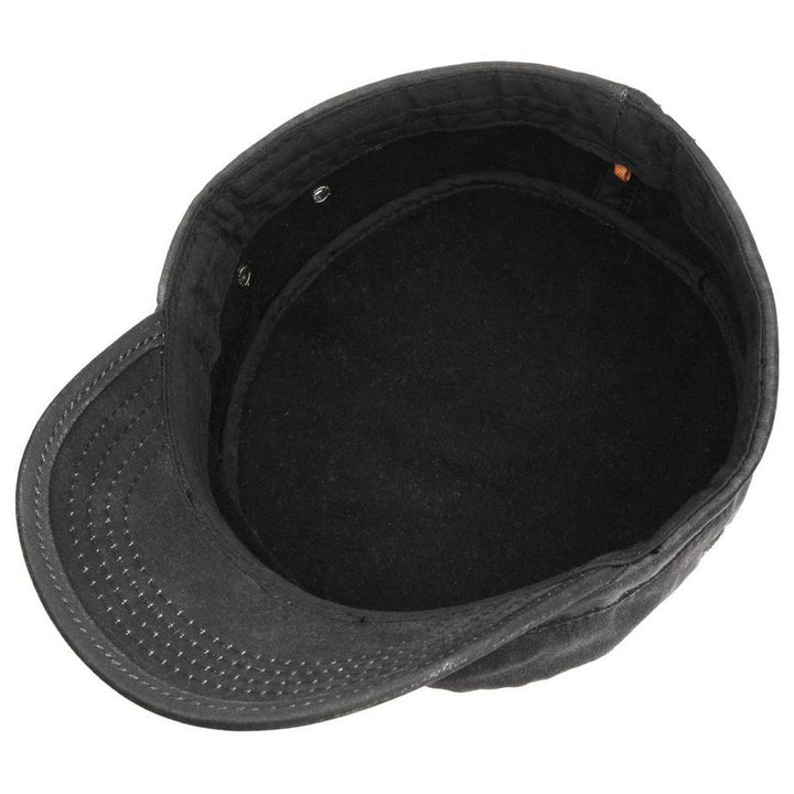 Stetson Oilskin Look Stetson Army Keps med Foder - Svart