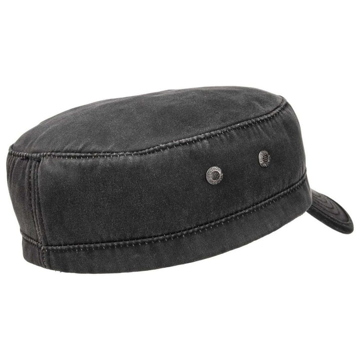 Stetson Oilskin Look Stetson Army Keps med Foder - Svart