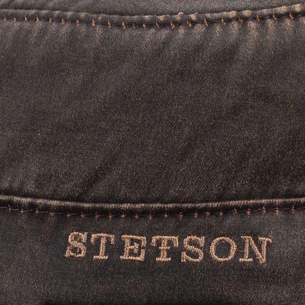 Stetson Oilskin Look Stetson Army Keps med Foder - Brun