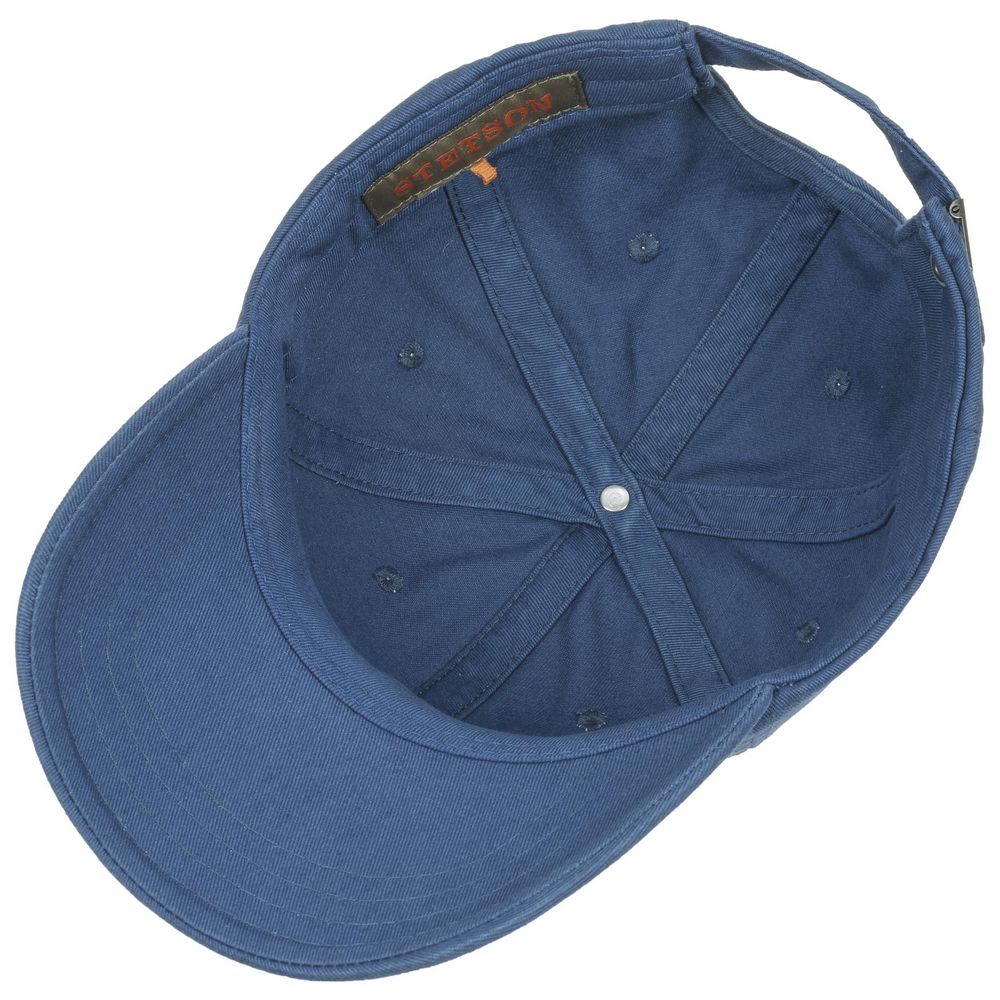 Stetson Baseball Cap Cotton - Solid Colored Blue