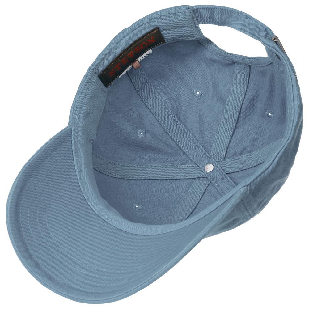 Stetson Baseball Cap Cotton - Solid -färgad himmelblå
