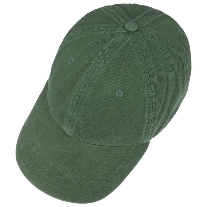 Stetson Baseball Cap Cotton - Ensfarvet Grøn