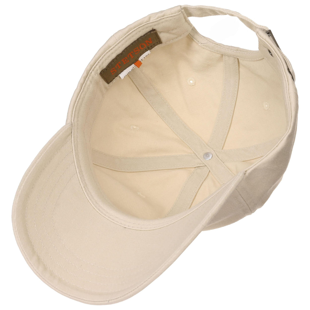 Stetson Baseball Cap Cotton - Plain Beige
