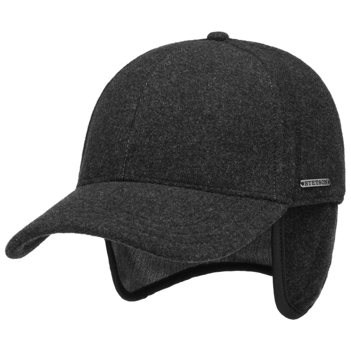 Stetson Wool Cashmere Baseball Cap med Øreflapper