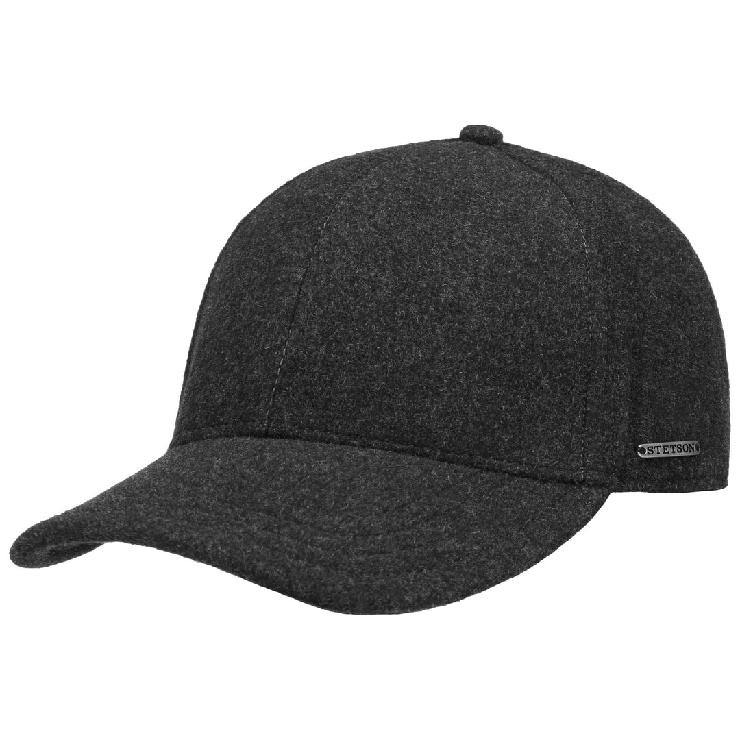 Stetson Wool Cashmere Baseball Cap med Øreflapper