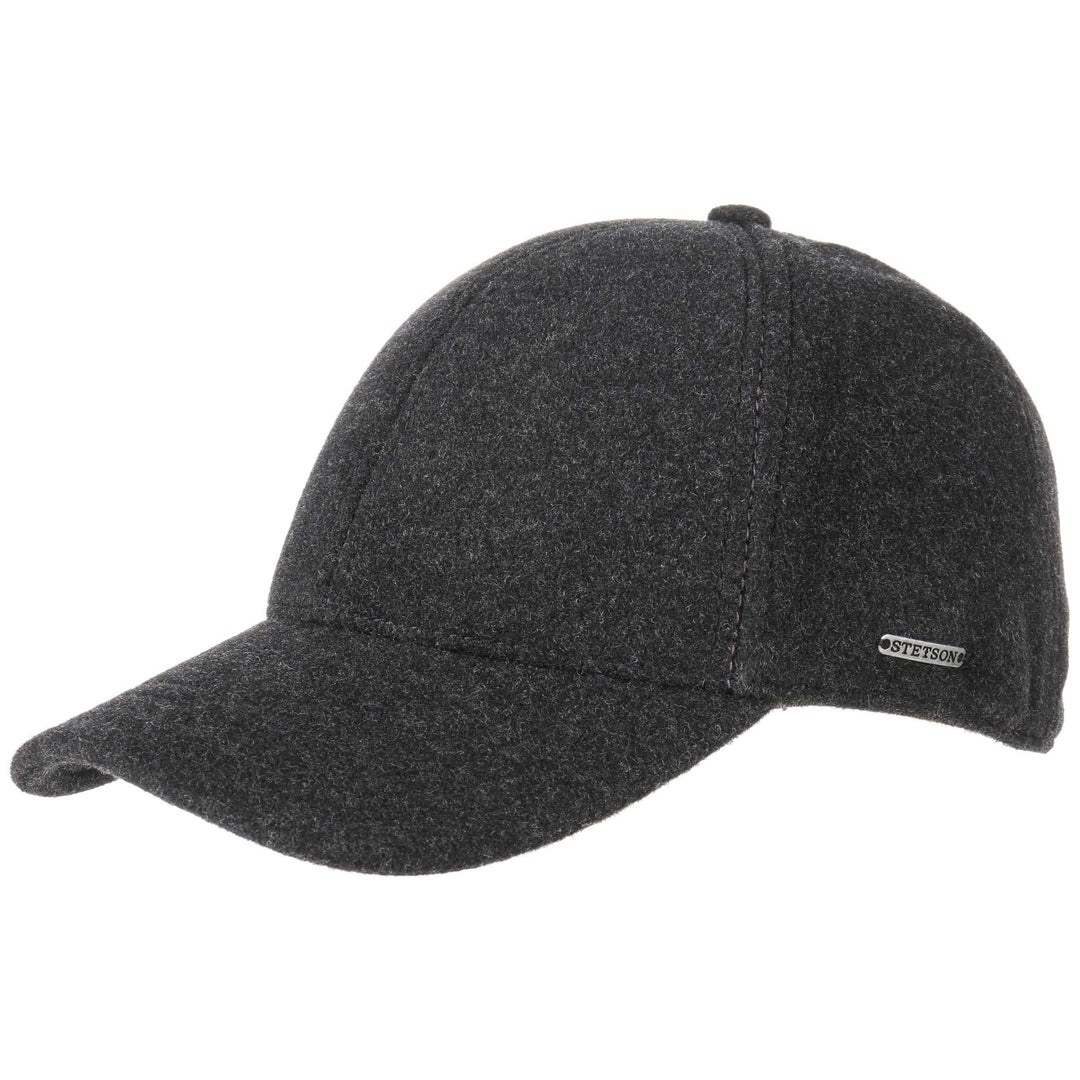 Stetson Wool Cashmere Baseball Cap med Øreflapper
