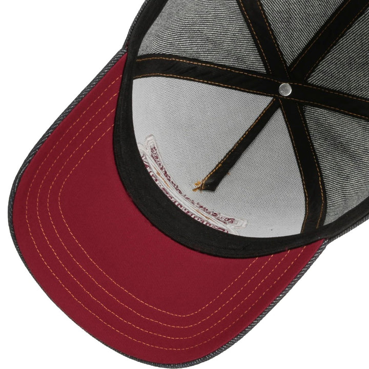 Stetson American Heritage Lightning - Sort Denim Trucker Cap - Baseball Cap fra Stetson hos The Prince Webshop
