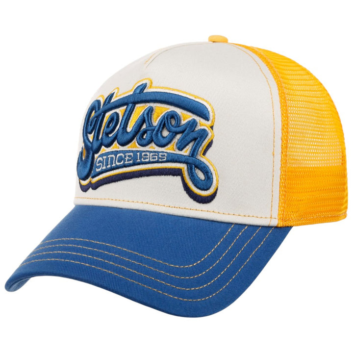 Stetson Lettering Trucker Cap - Blå / Gul