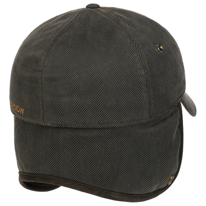 Stetson Herringbone EL Baseball Cap w/Earflaps