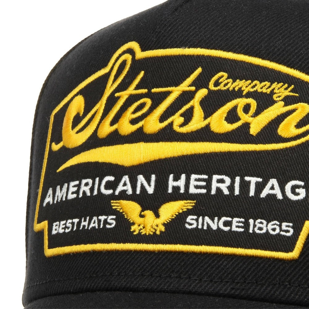 Stetson Eagle - Sort Twill Trucker Cap