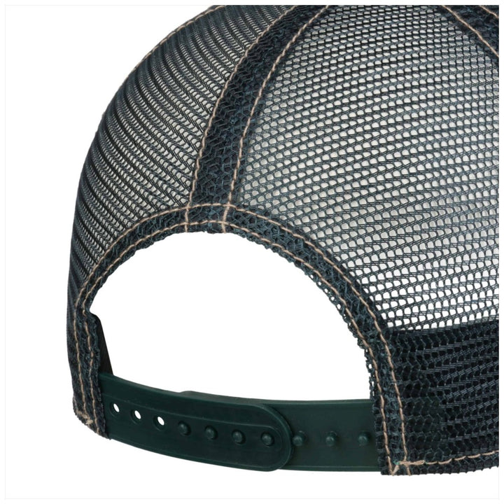 Stetson Trucker Cap Cowboy Skull Green/Beige