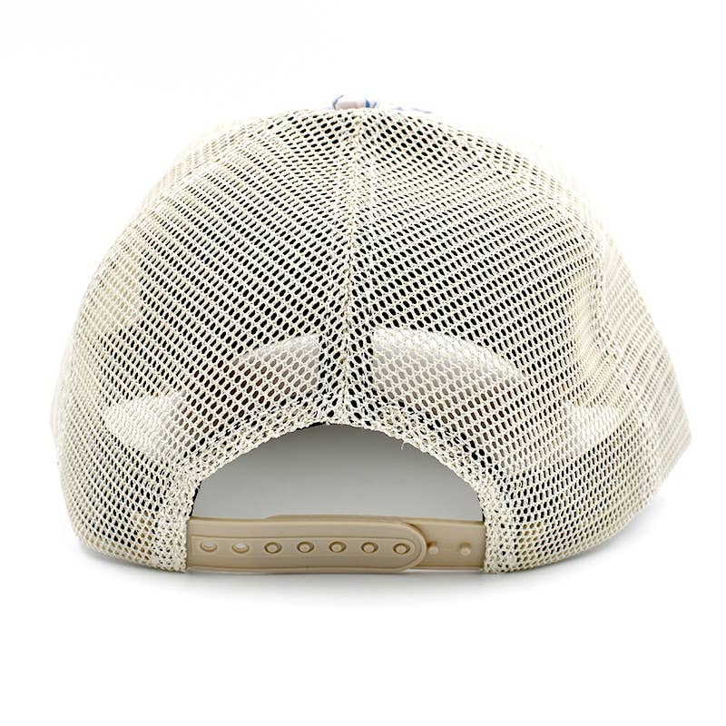 WOED trucker cap i champagne med korkskærm