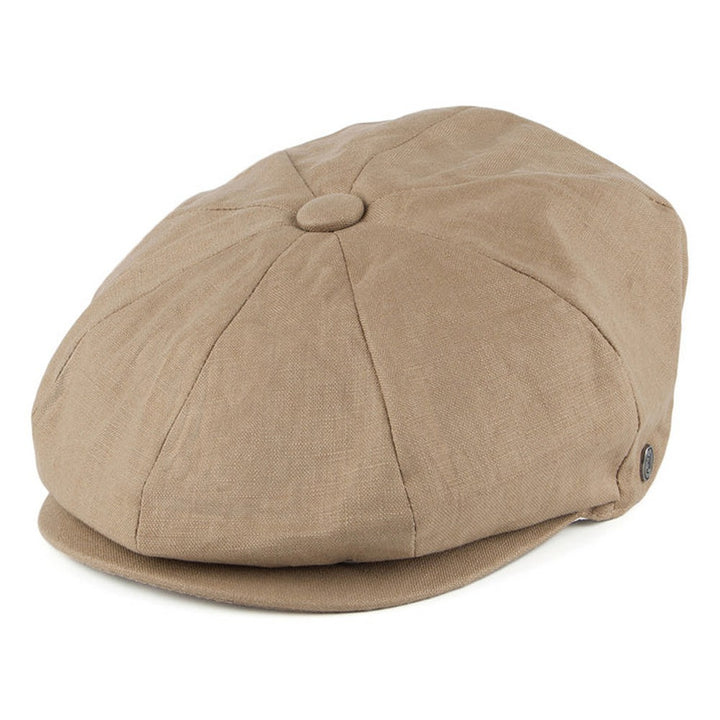 Jaxon & James Linen Newsboy Cap - Camel