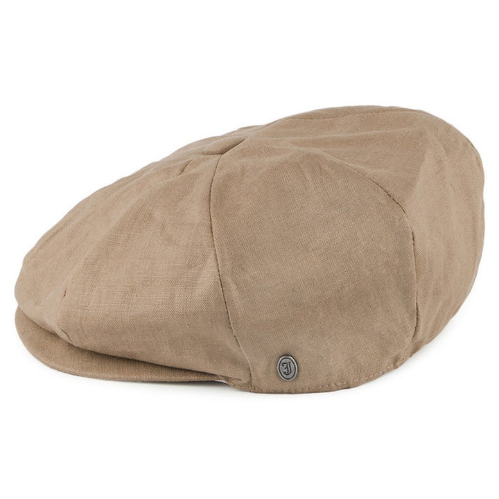 Jaxon & James Linen Newsboy Cap - Camel