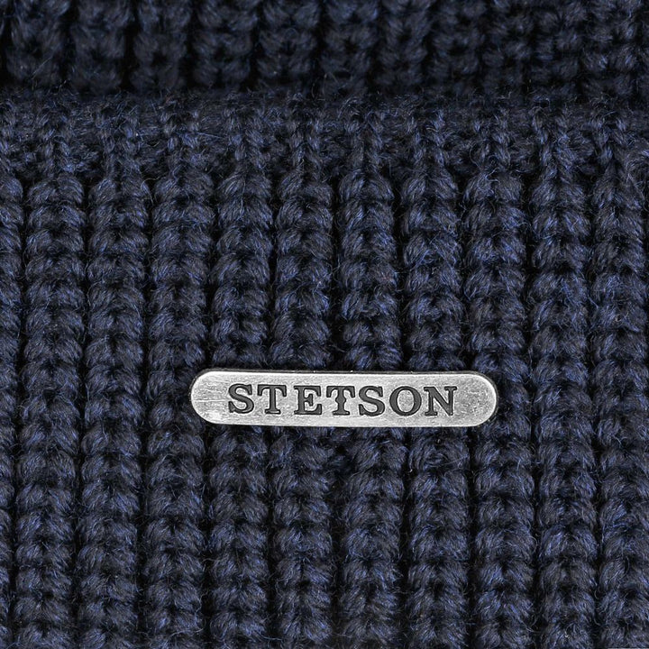 Stetson Docker -stil Beanie Hue Navy Merino Wool