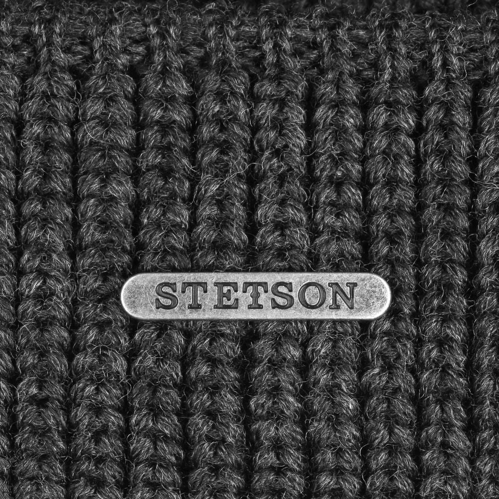 Stetson Docker -stil beanie nyans antracit bomull