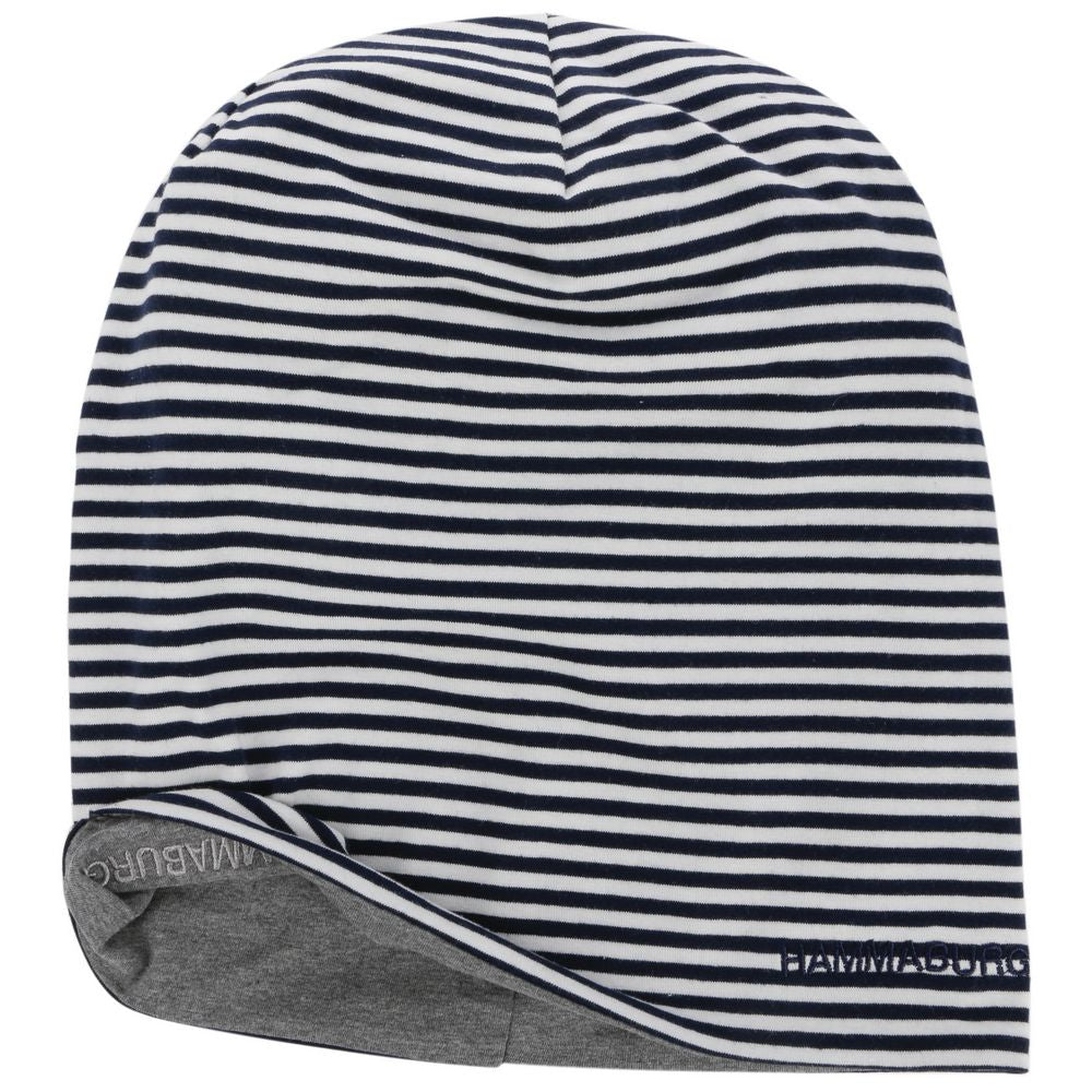 Hammaburg Long Beanie Reversible Jersey Gray/Striped