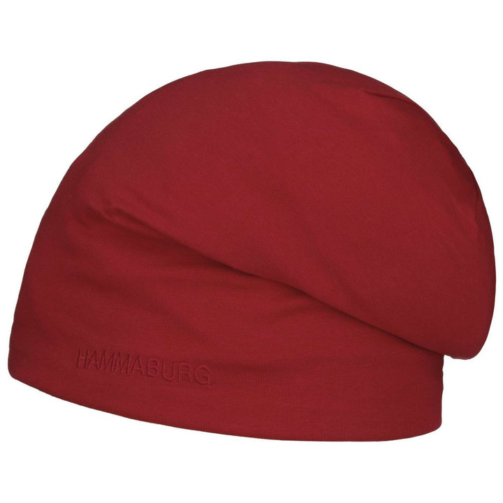 HAMMABURG Long Beanie Reversible Jersey Rød/Stribet - Hue fra Hammaburg hos The Prince Webshop