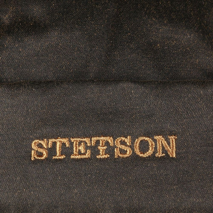 Stetson Docker Cap CO/PES Brown Oilskin Look