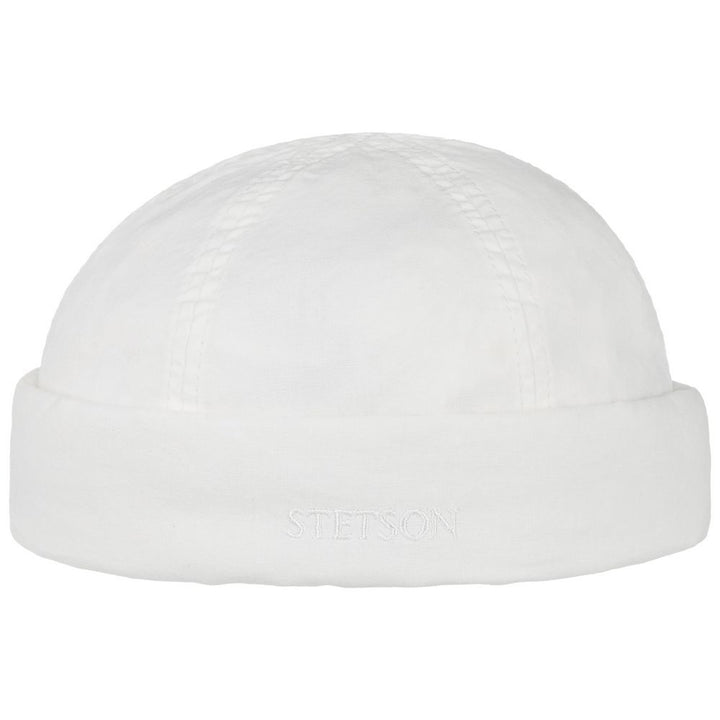 Stetson Delave Docker-hatt i ekologisk bomull - Offwhite