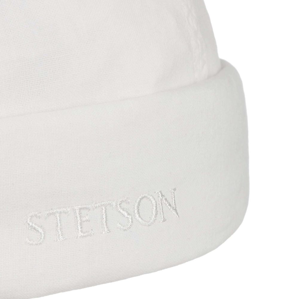 Stetson Delave Docker-hatt i ekologisk bomull - Offwhite