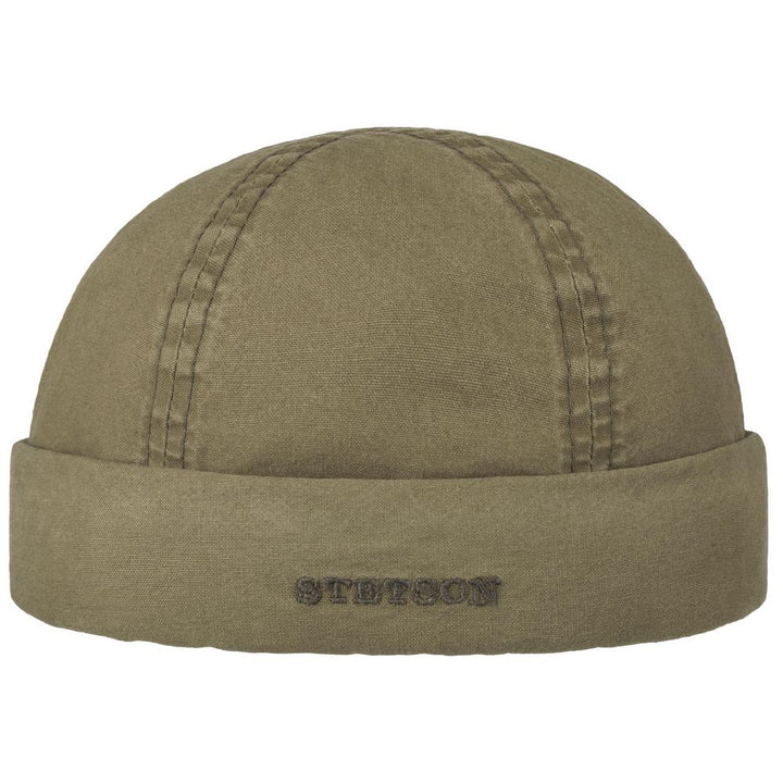 Stetson Delave Docker-hatt i ekologisk bomull - Khaki