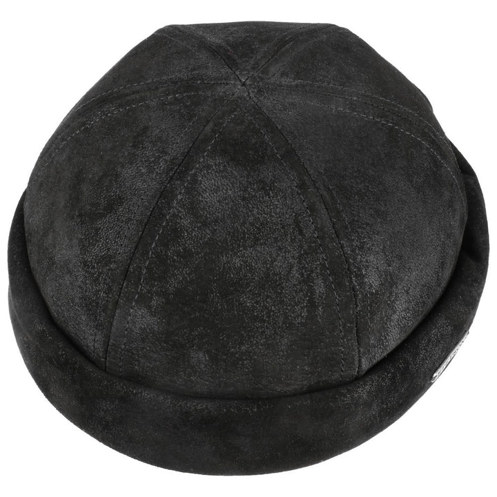 Stetson Docker Pig Skin - Sort - Docker Cap fra Stetson hos The Prince Webshop