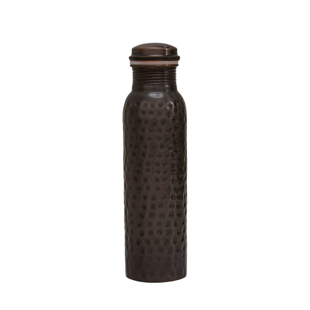 Ren Kobber Vandflaske hamret antik ± 950 ml (tung) - Gave Ide fra Ayurveda Specialist B.V. hos The Prince Webshop