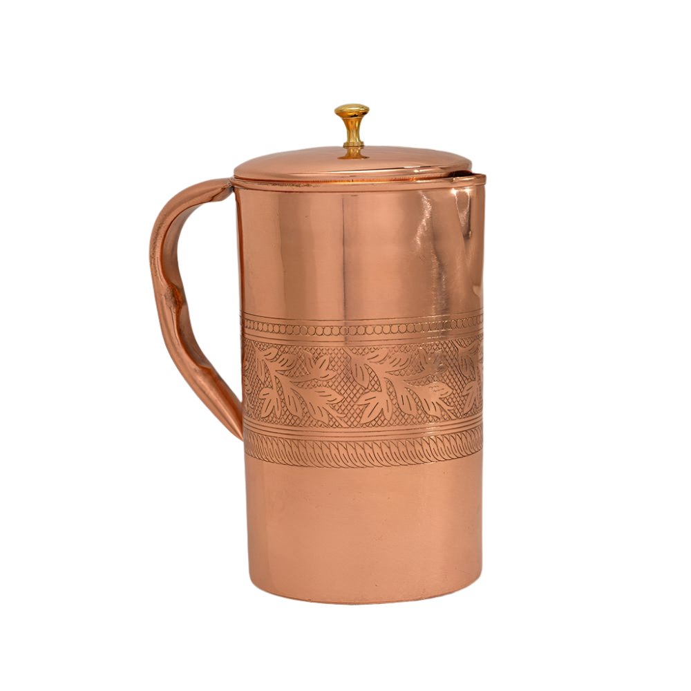 Ren Kobberkande Blomstermønster - 1,5 liter - Bartender Gear fra Ayurveda Specialist B.V. hos The Prince Webshop