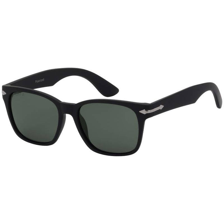 Squad Square UV400 Polarized Sunglasses for Men - Black