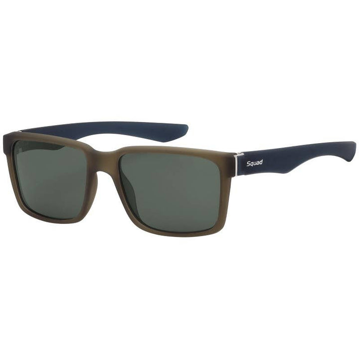 Squad Rectangular Shape UV400 Polarized Sunglasses - Black