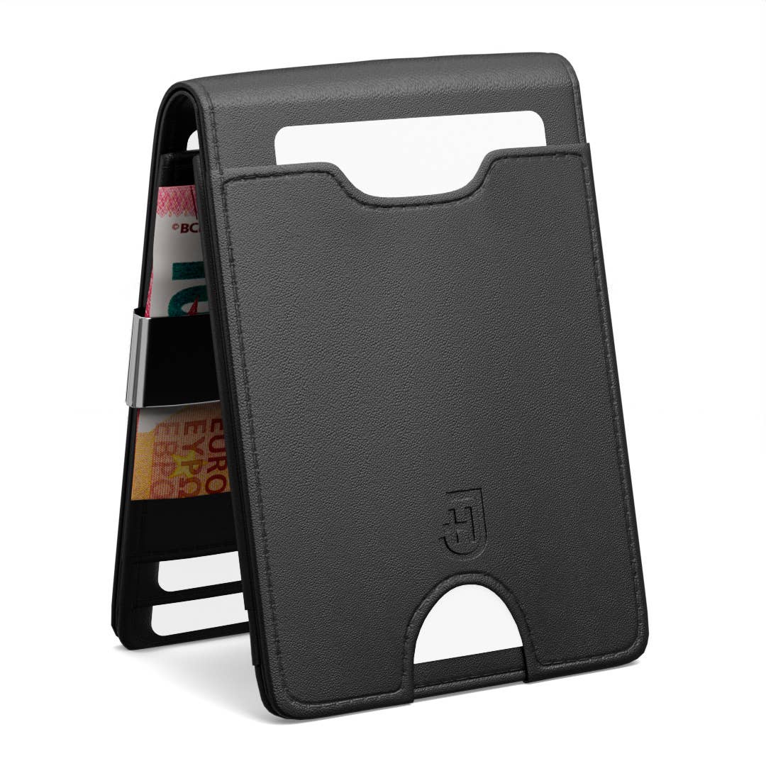 Smart wallet in slim leather for men